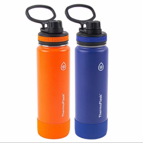 ThermoFlask 2 Pack 24oz Stainless Steel Insulated Water Bottles - Picture 1 of 12